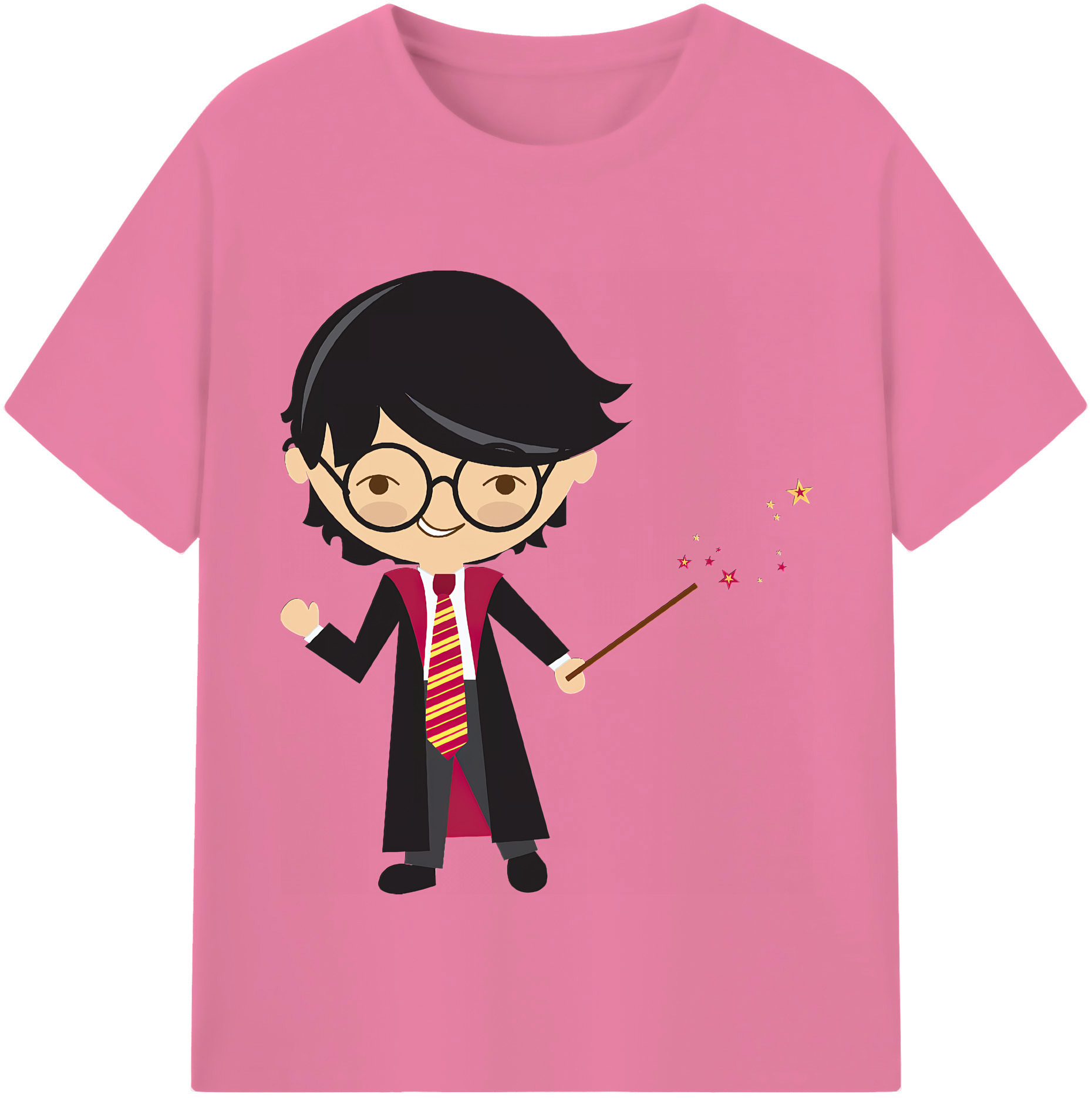 （画像用） Harry Potter ハリー・ポッターシリーズ 綿100％半袖Tシャツ（フロントプリント）